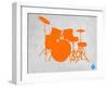 Orange Drum Set-NaxArt-Framed Art Print