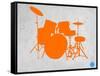 Orange Drum Set-NaxArt-Framed Stretched Canvas