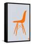 Orange Eames Chair-NaxArt-Framed Stretched Canvas