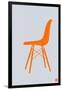 Orange Eames Chair-NaxArt-Framed Art Print