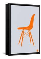 Orange Eames Chair-NaxArt-Framed Stretched Canvas