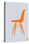 Orange Eames Chair-NaxArt-Stretched Canvas