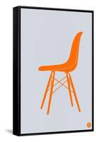 Orange Eames Chair-NaxArt-Framed Stretched Canvas