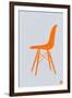 Orange Eames Chair-NaxArt-Framed Art Print