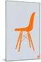 Orange Eames Chair-NaxArt-Mounted Art Print