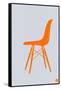 Orange Eames Chair-NaxArt-Framed Stretched Canvas