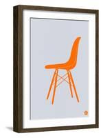 Orange Eames Chair-NaxArt-Framed Art Print