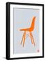 Orange Eames Chair-NaxArt-Framed Art Print