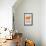 Orange Eames Rocking Chair-NaxArt-Framed Stretched Canvas displayed on a wall