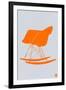 Orange Eames Rocking Chair-NaxArt-Framed Art Print