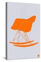 Orange Eames Rocking Chair-NaxArt-Stretched Canvas