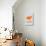 Orange Eames Rocking Chair-NaxArt-Art Print displayed on a wall