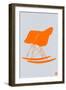 Orange Eames Rocking Chair-NaxArt-Framed Art Print