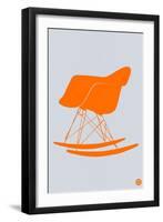 Orange Eames Rocking Chair-NaxArt-Framed Art Print