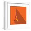 Orange Eiffel Tower Graphic-null-Framed Art Print