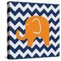 Orange Elephant-N. Harbick-Stretched Canvas