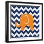 Orange Elephant-N. Harbick-Framed Art Print