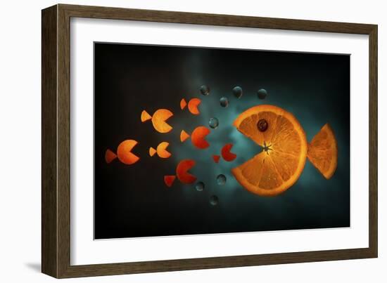 Orange Fish-Aida Ianeva-Framed Giclee Print