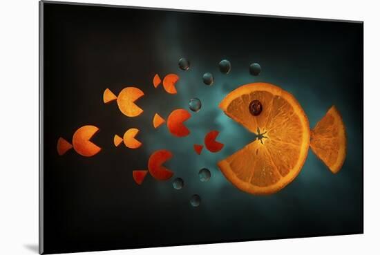 Orange Fish-Aida Ianeva-Mounted Giclee Print