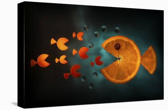 Orange Fish-Aida Ianeva-Stretched Canvas