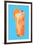 Orange Fizz-null-Framed Art Print