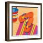 Orange Flip Flops-Paul Brent-Framed Art Print