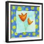 Orange Flowers-null-Framed Giclee Print