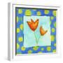 Orange Flowers-null-Framed Giclee Print