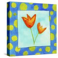 Orange Flowers-null-Stretched Canvas