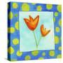 Orange Flowers-null-Stretched Canvas