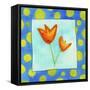 Orange Flowers-null-Framed Stretched Canvas