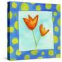 Orange Flowers-null-Stretched Canvas