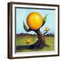 Orange Fruit Tree-Leah Saulnier-Framed Giclee Print