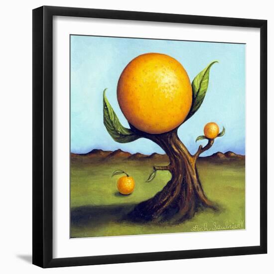 Orange Fruit Tree-Leah Saulnier-Framed Giclee Print