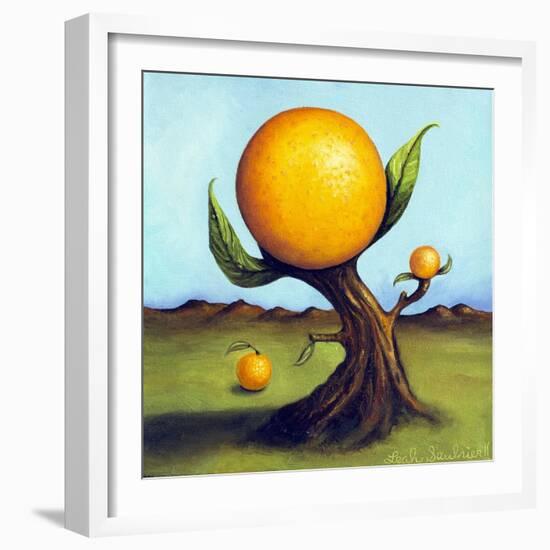 Orange Fruit Tree-Leah Saulnier-Framed Giclee Print