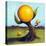 Orange Fruit Tree-Leah Saulnier-Stretched Canvas