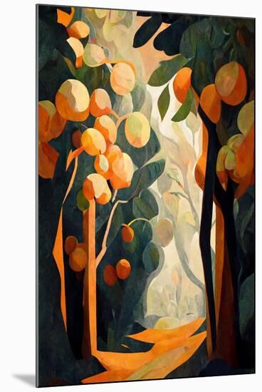 Orange Fruit Tree-Lea Faucher-Mounted Art Print