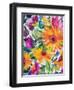 Orange Gerber Daisies 2-Kim Parker-Framed Giclee Print