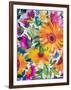 Orange Gerber Daisies 2-Kim Parker-Framed Giclee Print