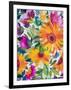 Orange Gerber Daisies 2-Kim Parker-Framed Giclee Print