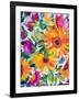 Orange Gerber Daisies 2-Kim Parker-Framed Giclee Print