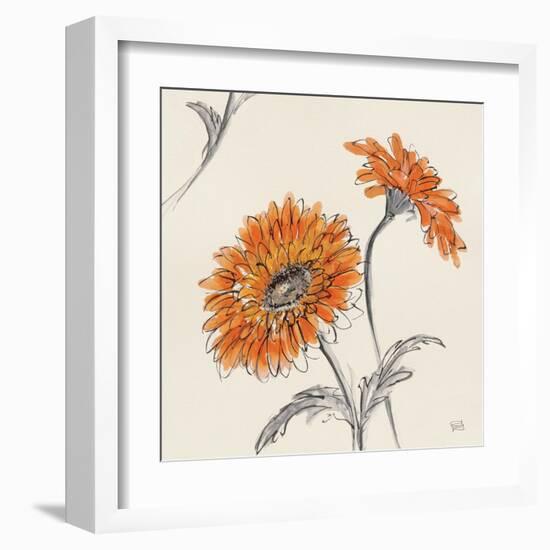 Orange Gerbera II-Chris Paschke-Framed Art Print