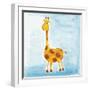 Orange Giraffe-null-Framed Giclee Print