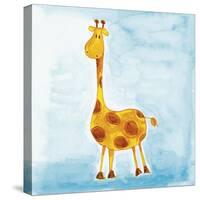 Orange Giraffe-null-Stretched Canvas