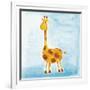 Orange Giraffe-null-Framed Giclee Print