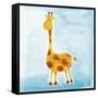 Orange Giraffe-null-Framed Stretched Canvas