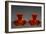 Orange Glass Candlesticks-null-Framed Giclee Print