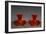 Orange Glass Candlesticks-null-Framed Giclee Print