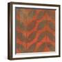 Orange Gold Leaves-Kathrine Lovell-Framed Art Print