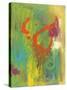 Orange Graffiti IV-Joyce Combs-Stretched Canvas